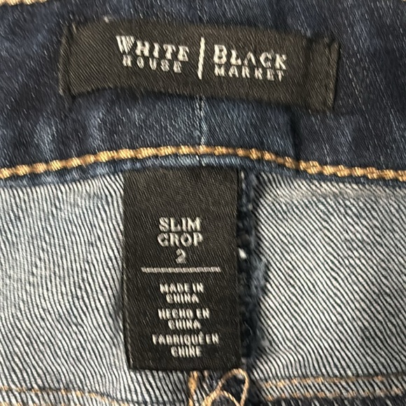 White House Black Market Slim Crop Jeans - Picture 6 of 6